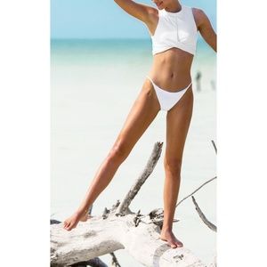 Tori Praver Emmy White Bikini Set Size M